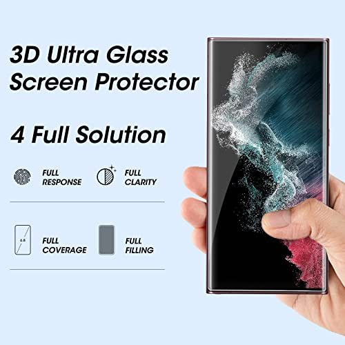 Samsung-Galaxy-S22-Ultra-Panzerglas ZVELSIEM 3 Stück Glas