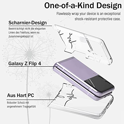 Samsung-Galaxy-Z-Flip-3-Hülle Croazhi Dünn Silikon Blumen