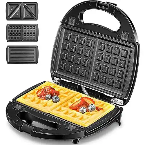 Sandwichmaker 3-in-1 AAUU Sandwichmaker 3 in 1, Waffeleisen