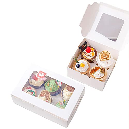 Schachtel GylSun 15 Stück Cupcake Muffin Box Karton inkl. Einlage