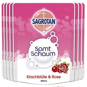 Schaumseife Sagrotan Samt-Schaum Kirschblüte & Rose 8×250 ml