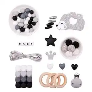 Schnullerketten-Zubehör Promise Babe DIY Zahnen Perlen Kit Set