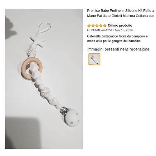 Schnullerketten-Zubehör Promise Babe DIY Zahnen Perlen Kit Set