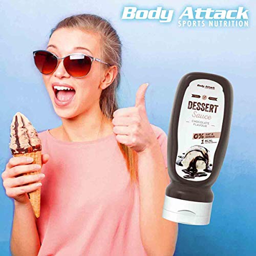 Schokoladensauce Body Attack Sports Nutrition, vegan, 2 x 320ml