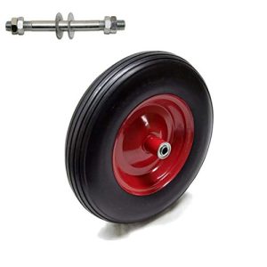 Wheelbarrow wheel solid rubber