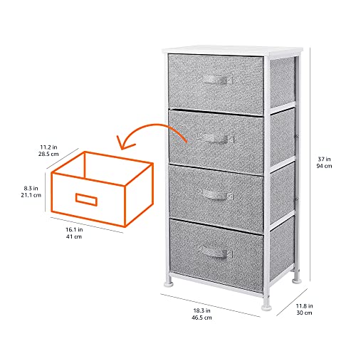 Schubladenschrank Amazon Basics, Ordnungssystem, Weiß