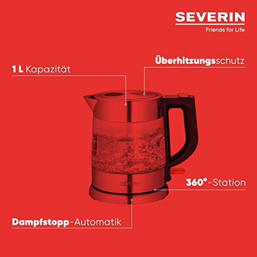 Severin-Wasserkocher SEVERIN Glas Wasserkocher, leistungsstark