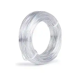 Silberdraht JNCH 2mm Alu Schmuckdraht 50m Aludraht silber
