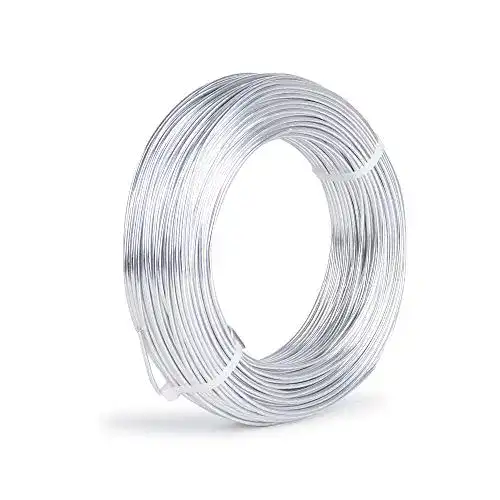 Silberdraht JNCH 2mm Alu Schmuckdraht 50m Aludraht silber