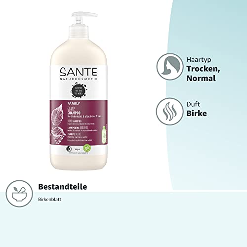 Silikonfreies Shampoo Sante Naturkosmetik Glanz Bio-Birkenblatt