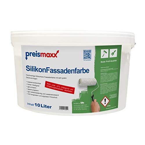 Die beste silikonharzfarbe preismaxx weiss 10 liter hochwertig matt Bestsleller kaufen