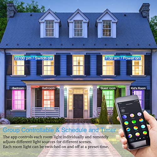 Smart-Home-Beleuchtung Ansody 60W Alexa mit Fernbedienung