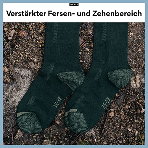 Snocks-Socken Snocks Wandersocken Kinder 35-38 Grün