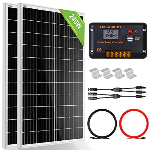 Die beste solaranlage eco worthy 240 watt kit off grid system 2 stueck Bestsleller kaufen