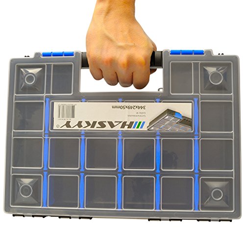 Sortimentskasten Haskyy 2x XL Organizer Sortierbox stapelbar