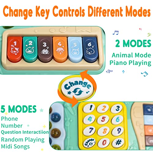 Spielzeug-Telefon Akokie Baby Spielzeug ab 1 Jahr Interaktiv
