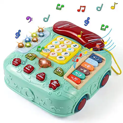 Spielzeug-Telefon Akokie Baby Spielzeug ab 1 Jahr Interaktiv