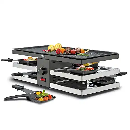 Spring-Raclette Spring Raclette mit Alugrillplatte, schwarz