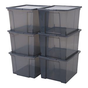 Stapelboxen IRIS OHYAMA, Set mit 6 Aufbewahrungsboxen, 30 L