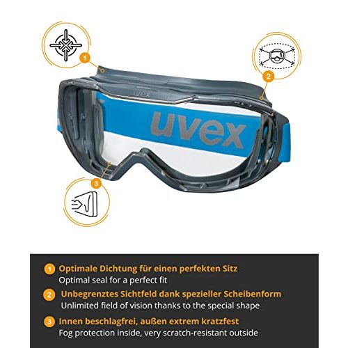 Staubschutzbrille Uvex Megasonic Schutzbrille