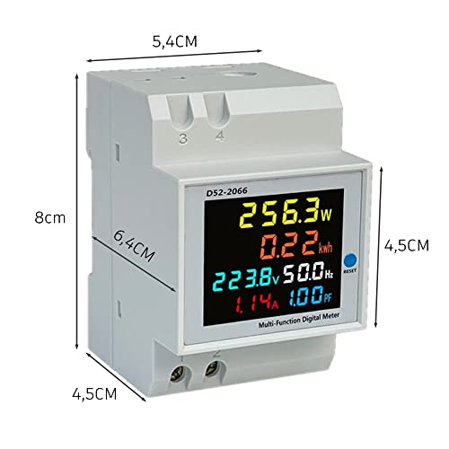 Stromzähler Cyeehxin 6in1 LCD Digitale Hutschiene