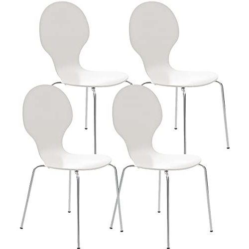 Die beste stuhl clp 4x stapel diego ergonomisch geformt mit holzsitz Bestsleller kaufen
