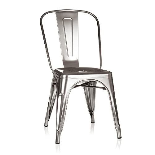 Die beste stuhl hjh office 645025 bistro vantaggio comfort metall platin Bestsleller kaufen