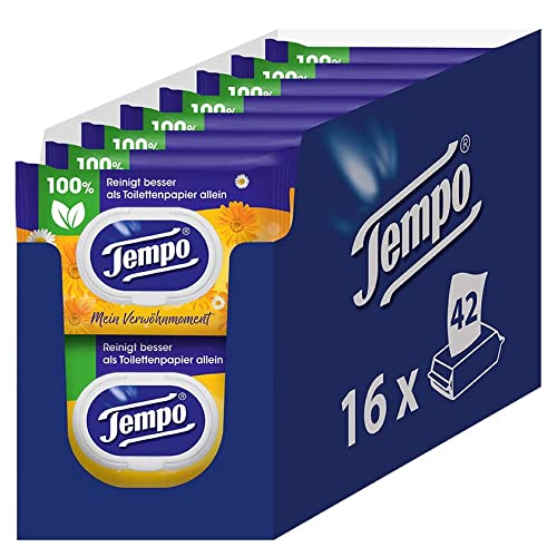Tempo-Toilettenpapier Tempo Toilettenpapier feucht, 2 x 8 Stück