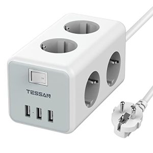 Tessan-USB-Steckdose TESSAN 6 Fach Steckdosenleiste 3600W