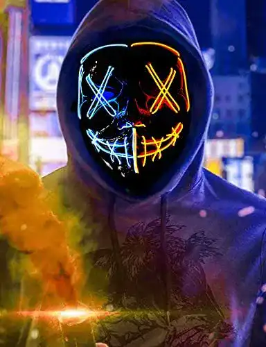 The-Purge-Maske Yumcute Halloween Led Maske