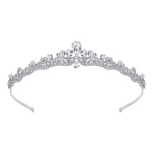 Tiara EVER FAITH ® österreichisch Kristall elegant Braut Vintage