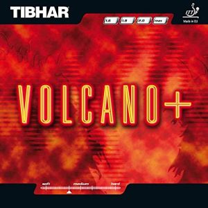 Tischtennis-Belag Tibhar Belag Volcano Plus Farbe 2,3 mm, rot