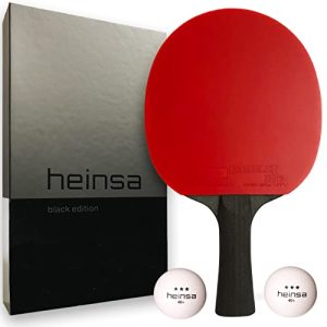 Tischtennisschläger Profi heinsa Carbon Profi Black Edition