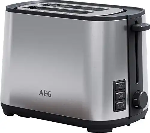 Toaster Edelstahl AEG T4-1-4ST Toaster 7 Bräunungsstufen