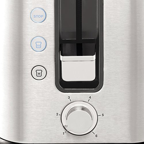 Toaster Edelstahl Krups KH442D Control Line Premium Toaster