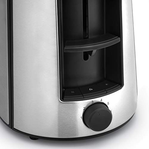 Toaster Edelstahl WMF Bueno Pro, Doppelschlitz, Brötchenaufsatz