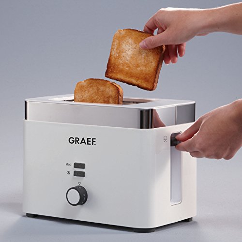 Toaster weiß Graef Toaster TO 61, weiß