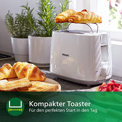 Toaster weiß Philips Domestic Appliances Toaster, 8 Stufen