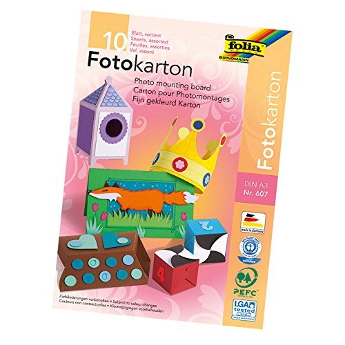 Die beste tonkarton folia 607 block mit farbig sortiertem fotokarton din a3 Bestsleller kaufen
