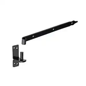 Torbänder BRESKO Ladenband mit Kloben Set 30-60 cm schwarz