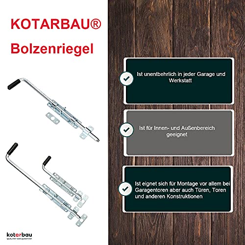 Torriegel KOTARBAU ® Bolzenriegel 420 mm Schlossriegel