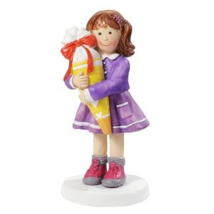 Tortenfiguren Hobbyfun Mädchen mit Schultüte 8,5 cm