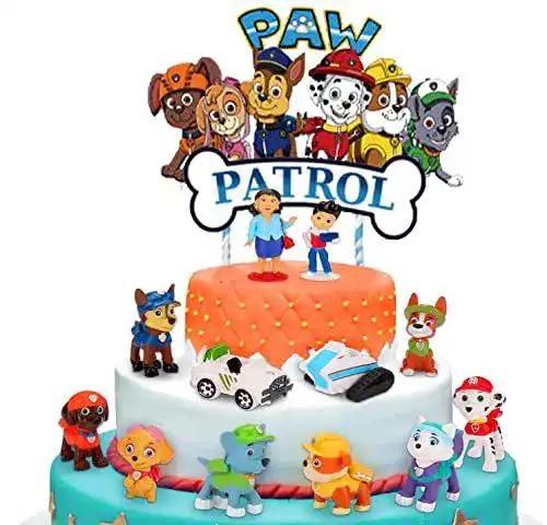 Tortenfiguren mohito 13PCS Paw Patrol Deko Mini Figuren