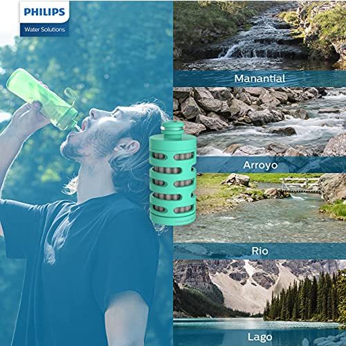 Trinkflasche mit Filter Philips Water Philips Go Zero Active