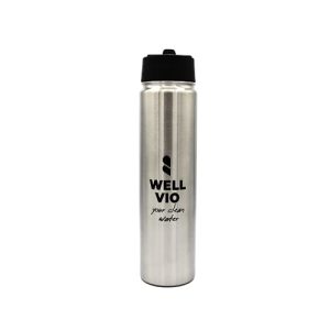 Trinkflasche mit Filter WELLVIO Viobottle Edelstahl Filterflasche