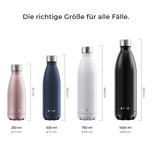 Trinkflasche ohne Plastik FLSK Das Original New Edition Edelstahl
