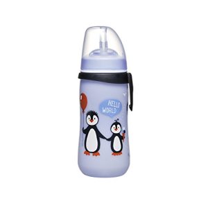 Trinkhalmflasche nip Strohhalmbecher Straw Cup, 330 ml, Pinguin