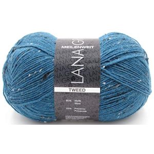 Tweed-Wolle Lana Grossa Meilenweit Tweed 100 g, Nr. 159 Petrol