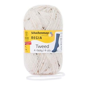 Tweed-Wolle Regia Schachenmayr 4-Fädig Tweed, 50G Natur