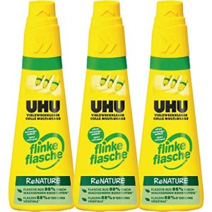 UHU-Kleber UHU 46541, 3 Vielzweckkleber Flinke Flasche, 100 g